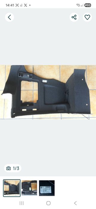 Boczek bagażnika vw golf6 cabrio