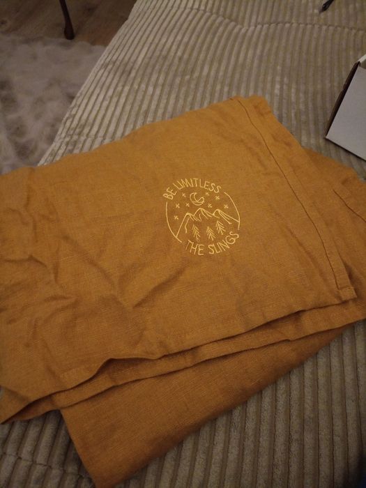 Chusta kółkowa the slings musztardowy kolor