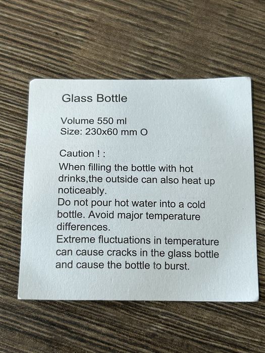 Пляшка , скло, подарункова