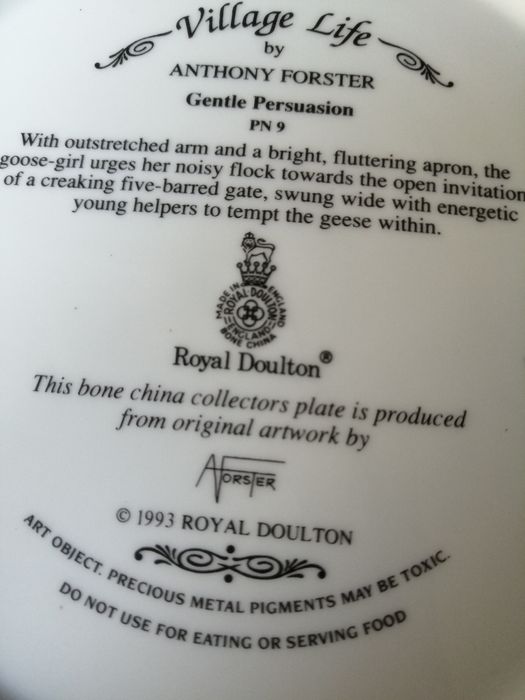 Talerz kolekcjonerski vintage Royal Daulton