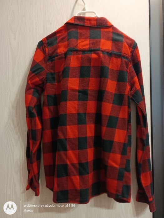 Koszula 164 czerwona krata flanela j. resrved