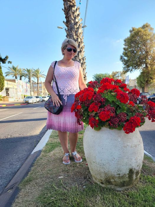 Майка и юбка ручной работы