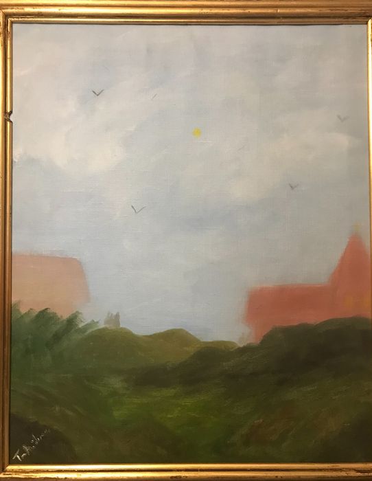 Kolekcja obrazów olejnych na płótnie (5 obrazów), II połowa XX w.