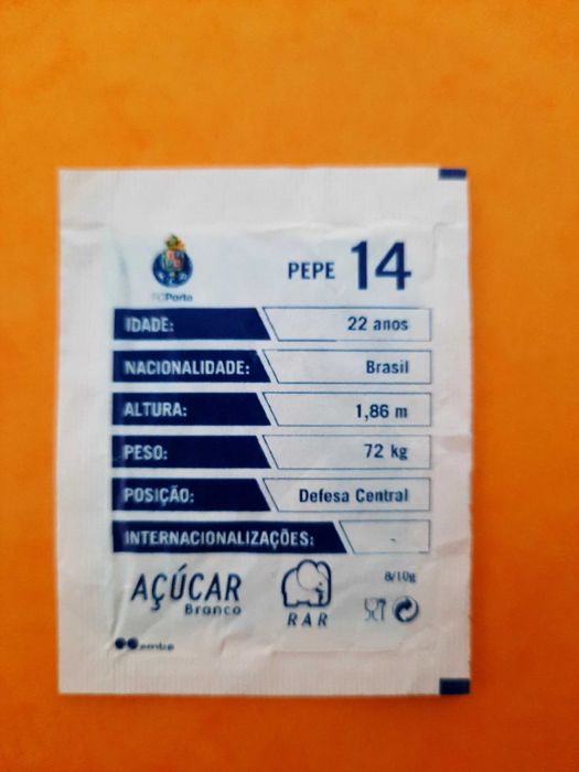 Pacote de açúcar Pepe - RAR Clubes Porto