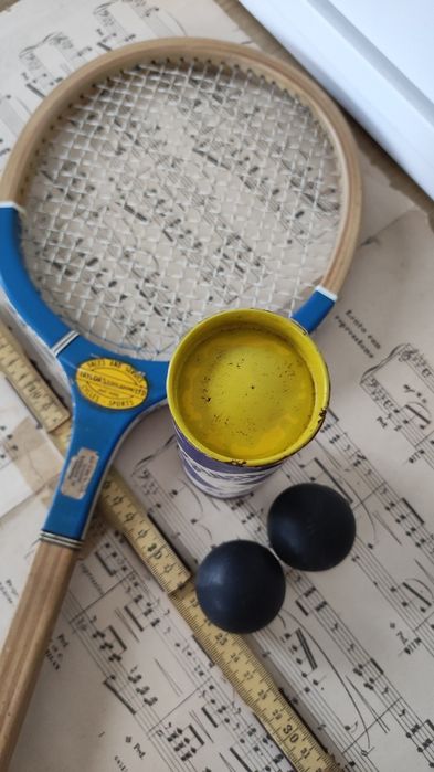 Squash - Lata de bolas Antiga