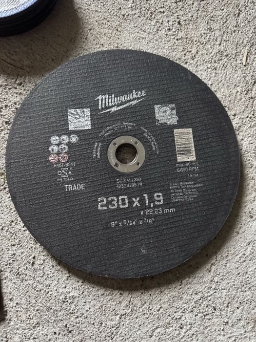 Milwaukee tarcza do ciecia stali 230x1.9x22.23