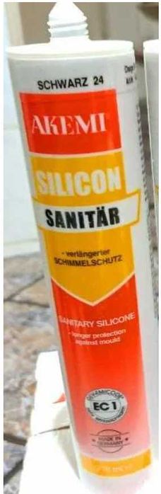 AKEMI Silikon sanitarny "SCHWARZ 24" CZARNY 310ml