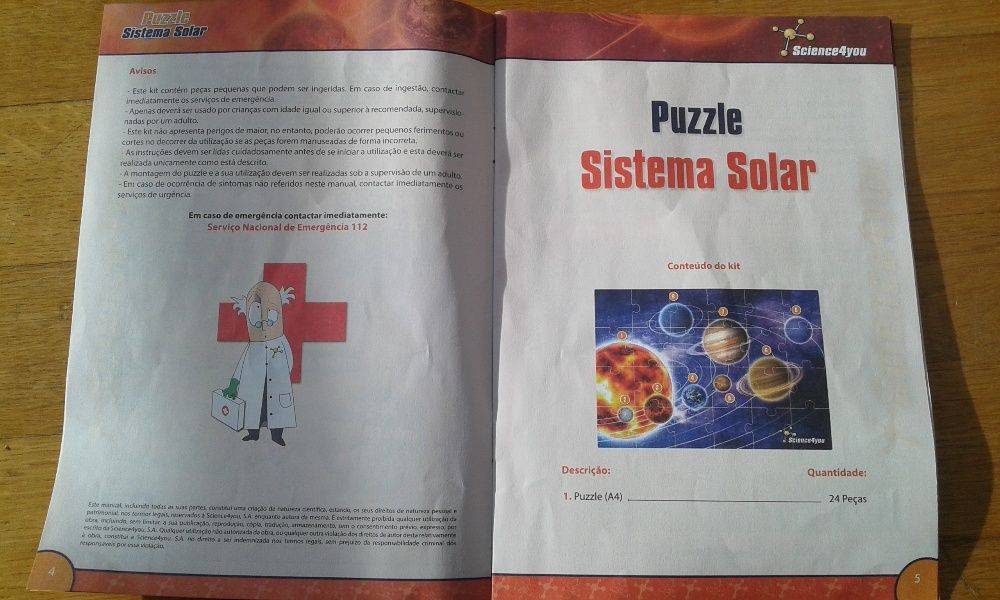 Puzzle + Livro Sistema Solar +de € 100 em bilhetes para museus
