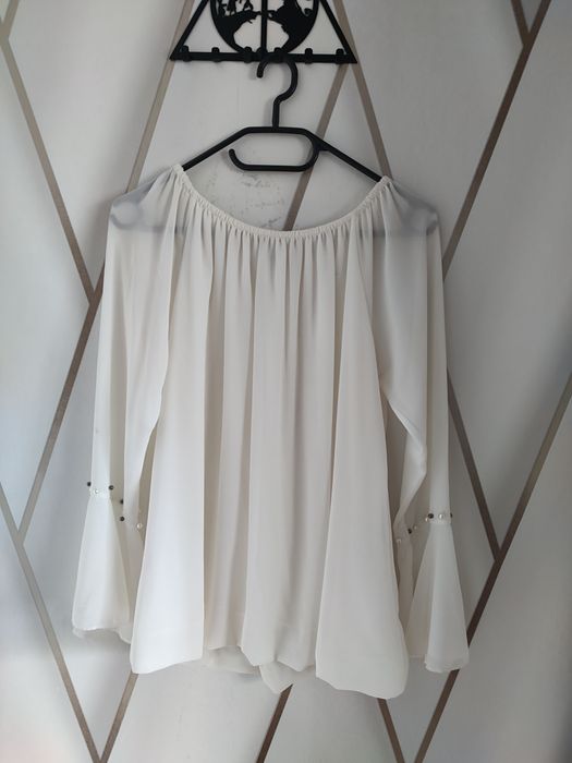 Elegancka biała bluzka rozm L