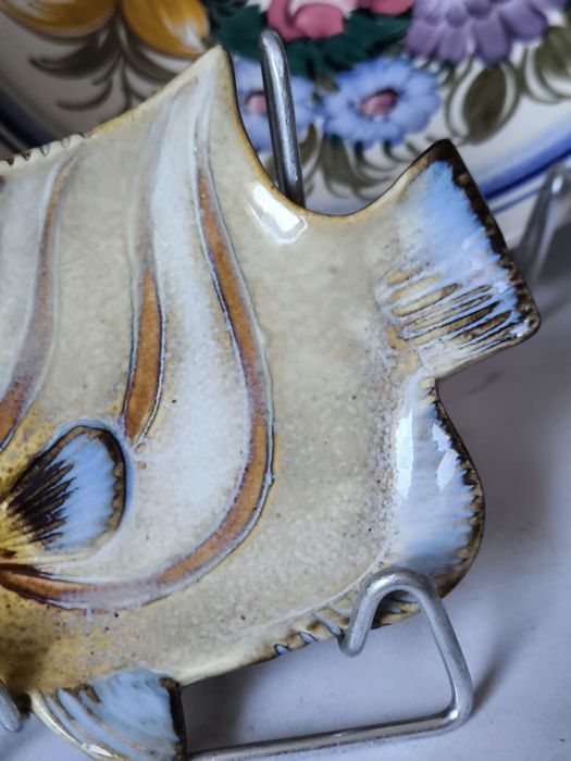 Popielniczka piękna stara ceramika