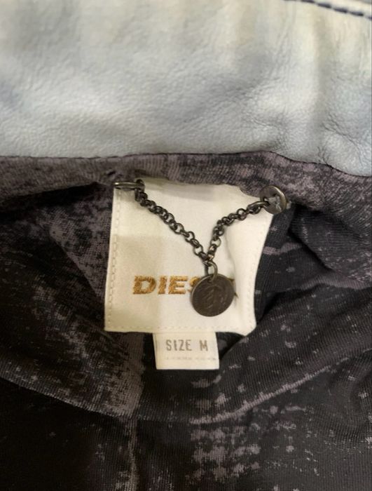 Чоловіча шкіряна куртка Diesel, розмір M