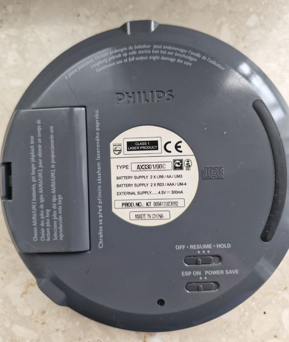 Discman Philips AX3301 Jogproof DBB Bass