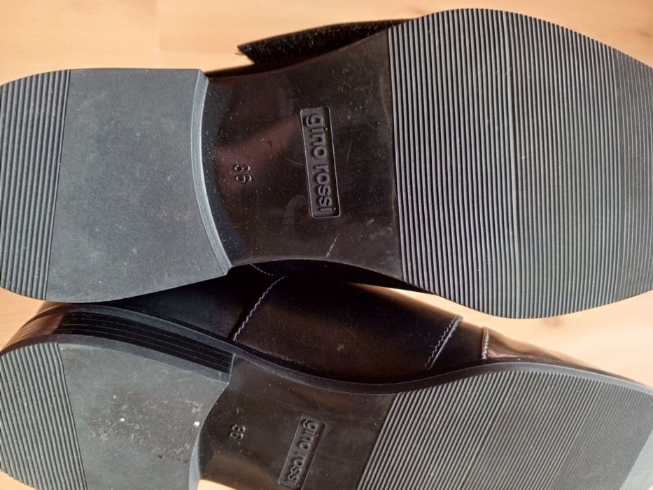 Skórzane półbuty mokasyny espadryle Oksfordy loafersy espadryle 36