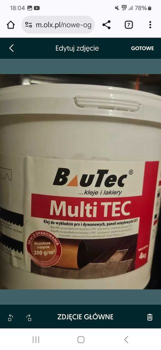 Klej do paneli podlog winylowych uniwersalny