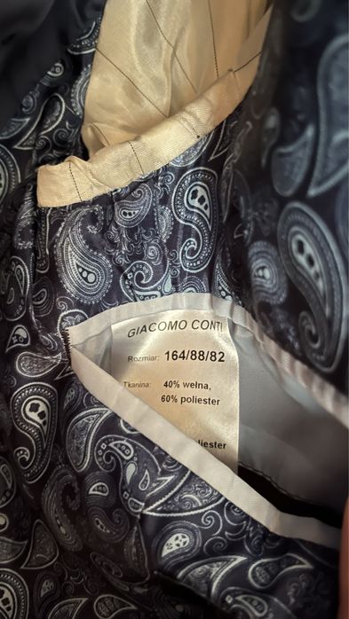 Zestaw meski garnitur koszula pasek studiowka matura