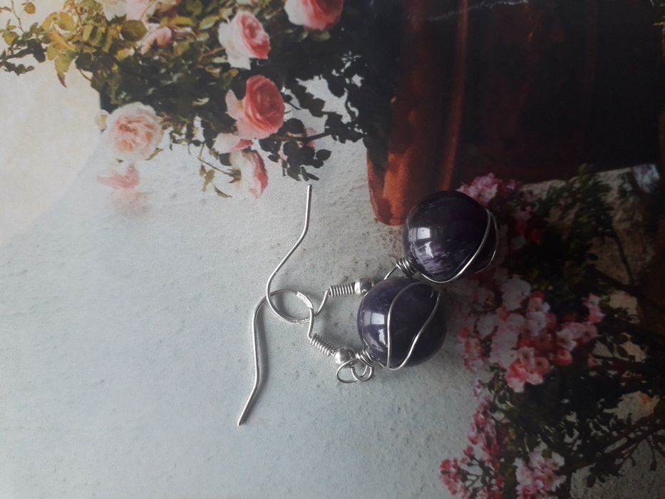 Kolczyki z ametystem