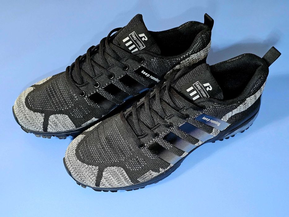 Кросівки р.43 Keep Running Black+Gray Нові
