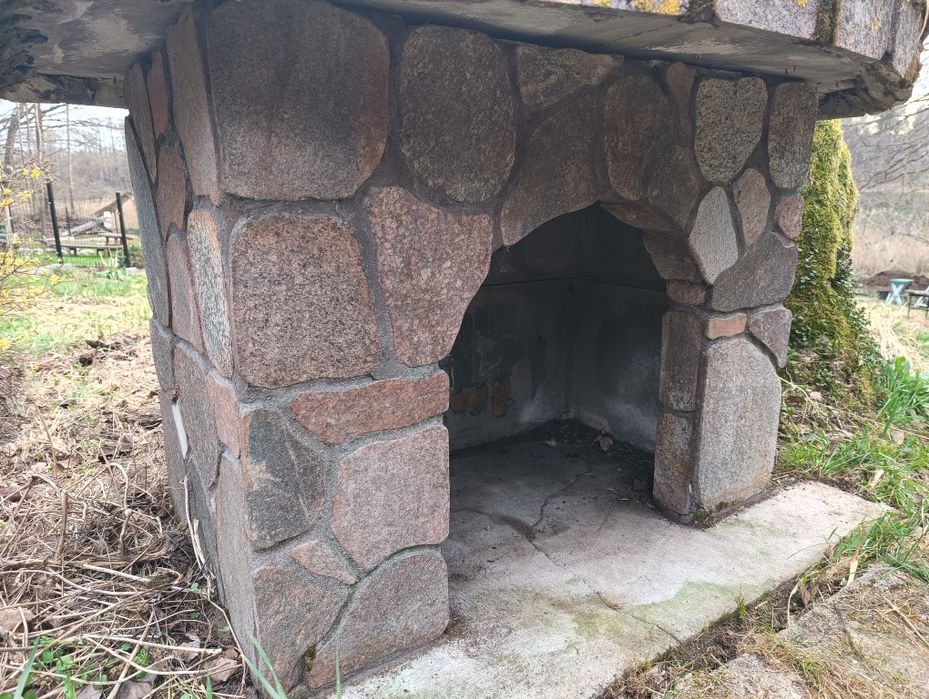 Grill kamienno - szamotowy do przeniesienia
