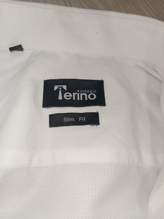 Сорочка біла чоловіча slim fit від Terino