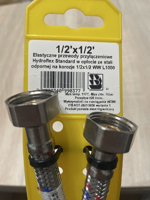 Wężyk do zlewu, bojlera Castorama - 1/2 1i 00 m Warszawa / wysyłka