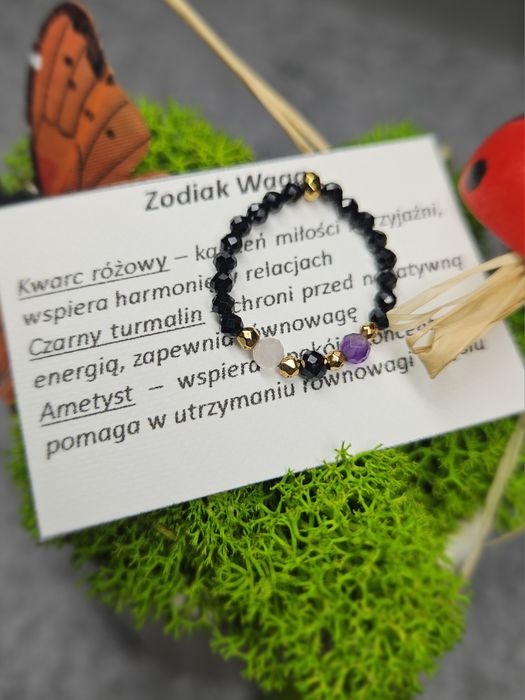 Pierścionek elastyczny Zodiak Waga