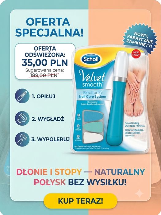 Pilnik Scholl Velvet smooth - NOWY