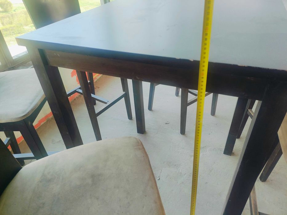 Stół+ 6 krzeseł + fotel obracany komplet