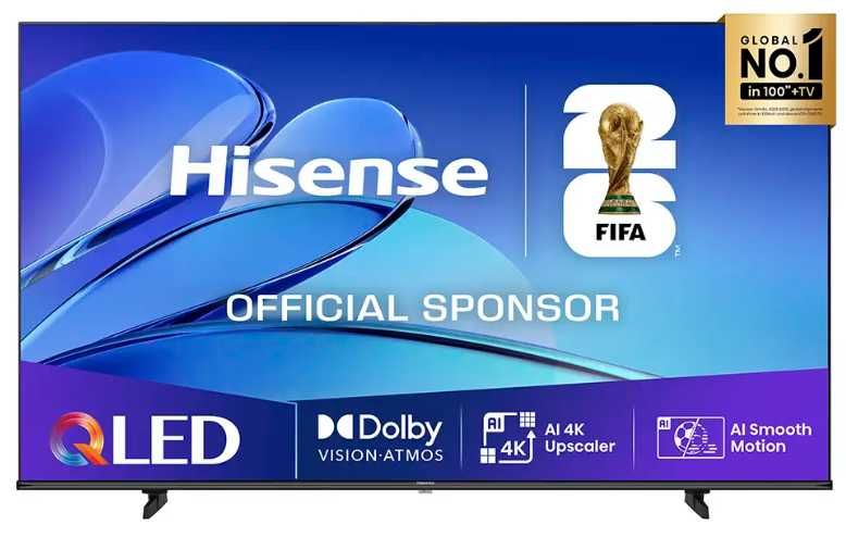 Televisão Smart TV Hisense Series E7Q QLED 4K UHD 165 cm