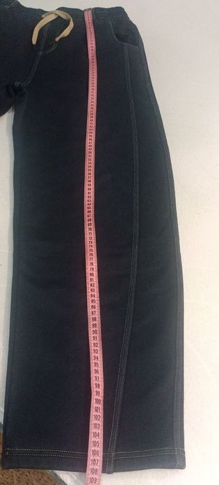 Джинсы багги теплые большого размера