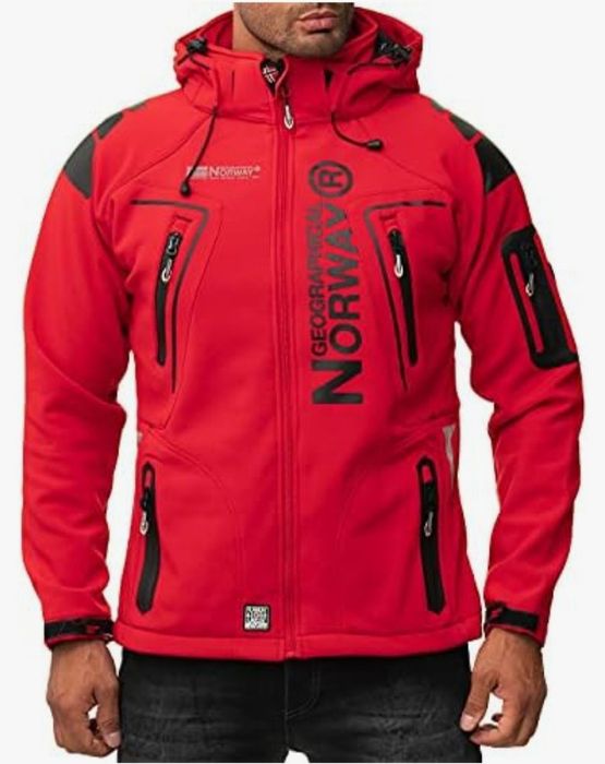 Чоловіча тепла куртка софтшелл Geographical Norway Softshell. Розмір М