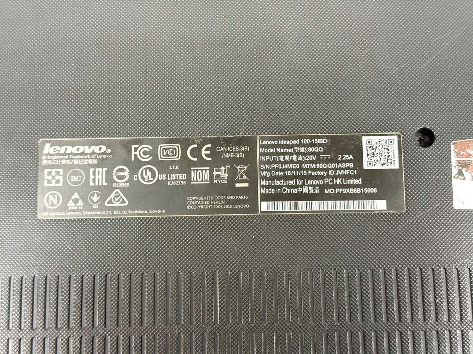 Laptop LENOVO ideapad 100-15IBD 4/500GB IntelCore i3 NowyLombard/Raków