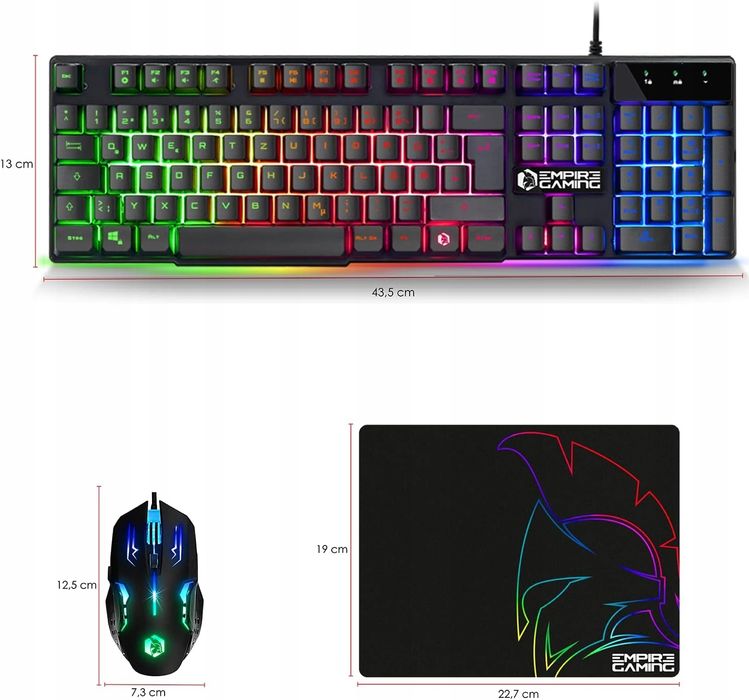 Набір Клавіатури миша килим EMPIRE GAMING Armor RF800 RGB