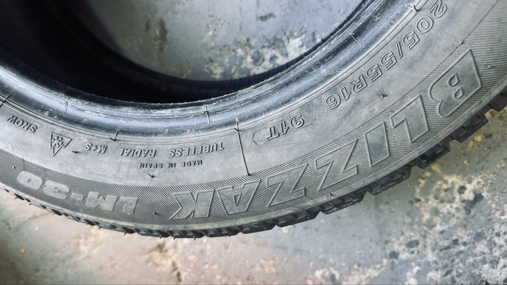 205/55 16 Bridgestone Blizzak LM30 шини комлект