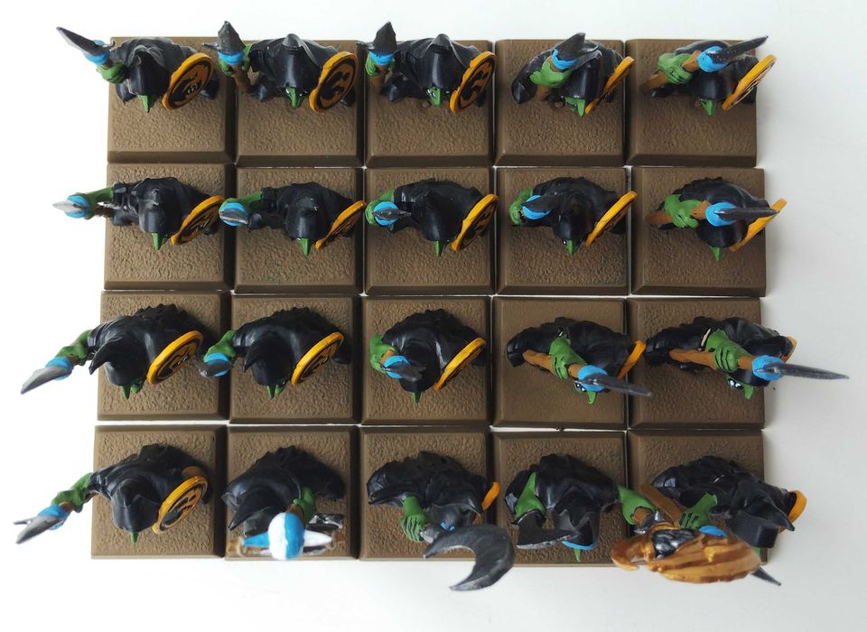 Orcs&Goblins Warhammer FB. Night Goblins Spearmen regiment.