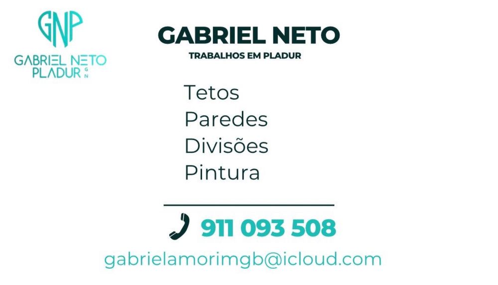 Tetos e paredes em pladur.