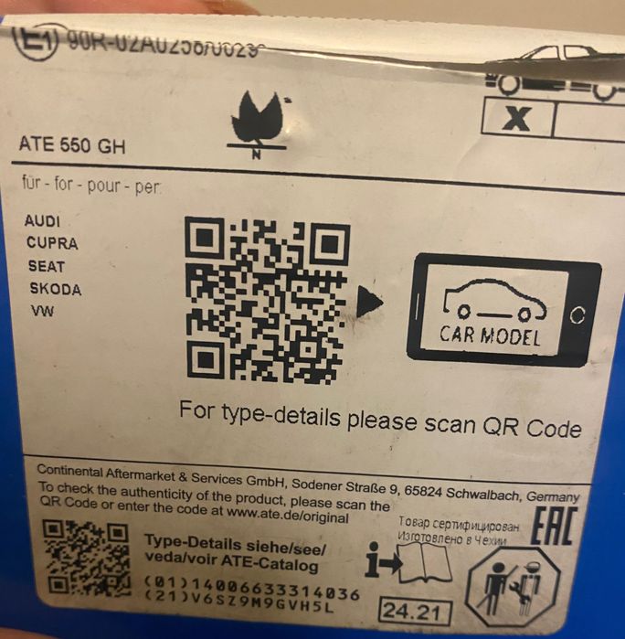 Calços cerâmica audi/vw/cupra/seat e skoda