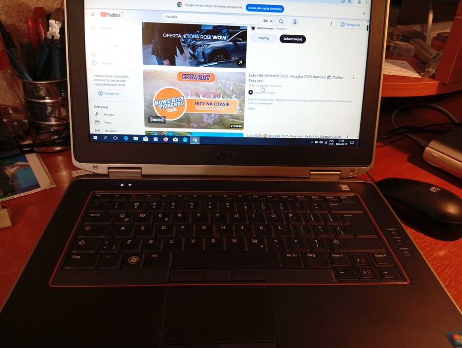 Biznesowy laptop DELL LATITUDE E6420 Windows 10, RAM 4 GB, procesor i5, dysk 250 GB , zasilacz Dell