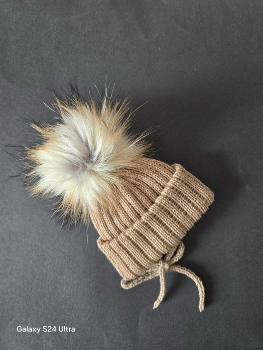 Czapka zimowa dla noworodka 3-6 miesiąca mix kolorów