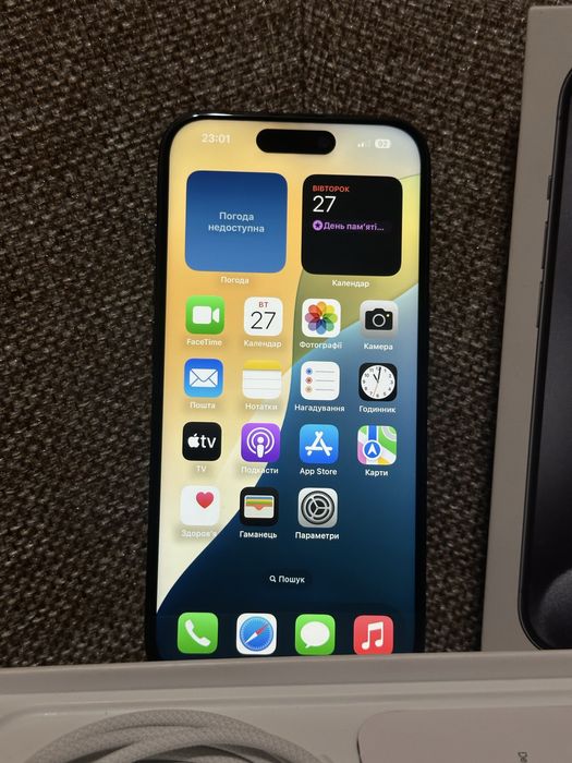 Iphone 15 Pro Blue Titanium 128 gb