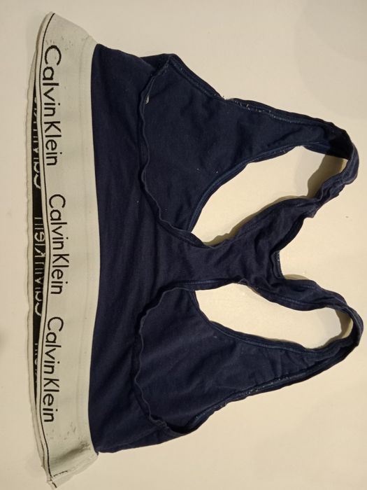 CK granatowy stanik sportowy Calvin Klein S 36