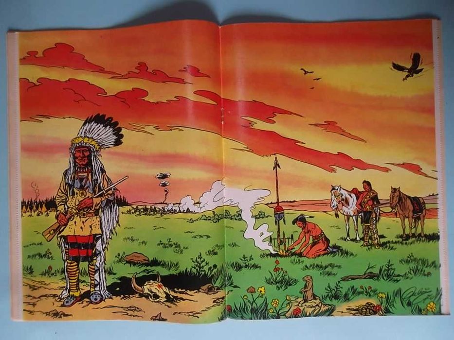 7 Revistas SPIROU com suplementos "Les Indiens..." por Daniel Dubois