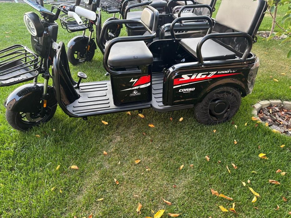 Трицикол CORCO SIG-7 SG Двигун 1200W 72/23АН ДОСТАВКА, ДО ВАС ДОДОМУ