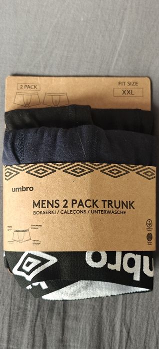Nowe Bokserki męskie Umbro XXL 2 sztuki