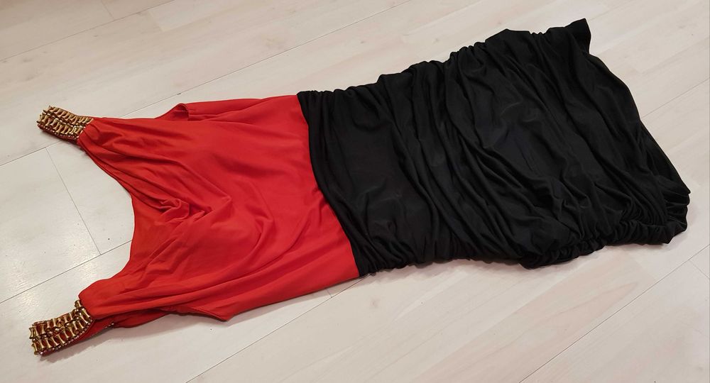 S M strój czarownica wampirzyca wiedźma wampirka kosciotrup nr 612