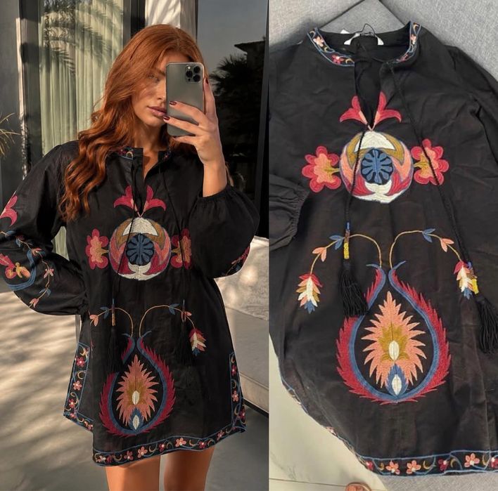 Плаття вишите сукня вишиванка ZARA