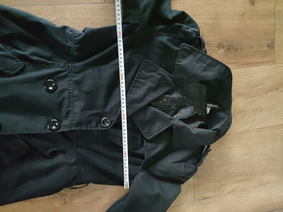 Trencz płaszcz dwurzędowy klasyczny