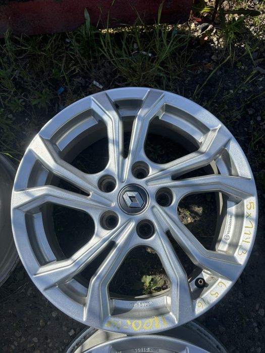 Komplet alufelgi oryginalne RENAULT 16cali 5x114,3 bdb stan montaz wysylka