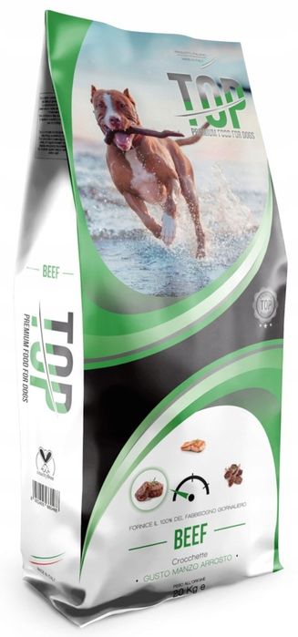 Karma Sucha dla Psa Premium TOP Wołowina M/L 20 kg