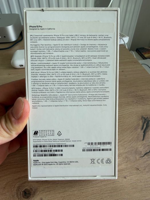 Iphone 15 pro 256 gb