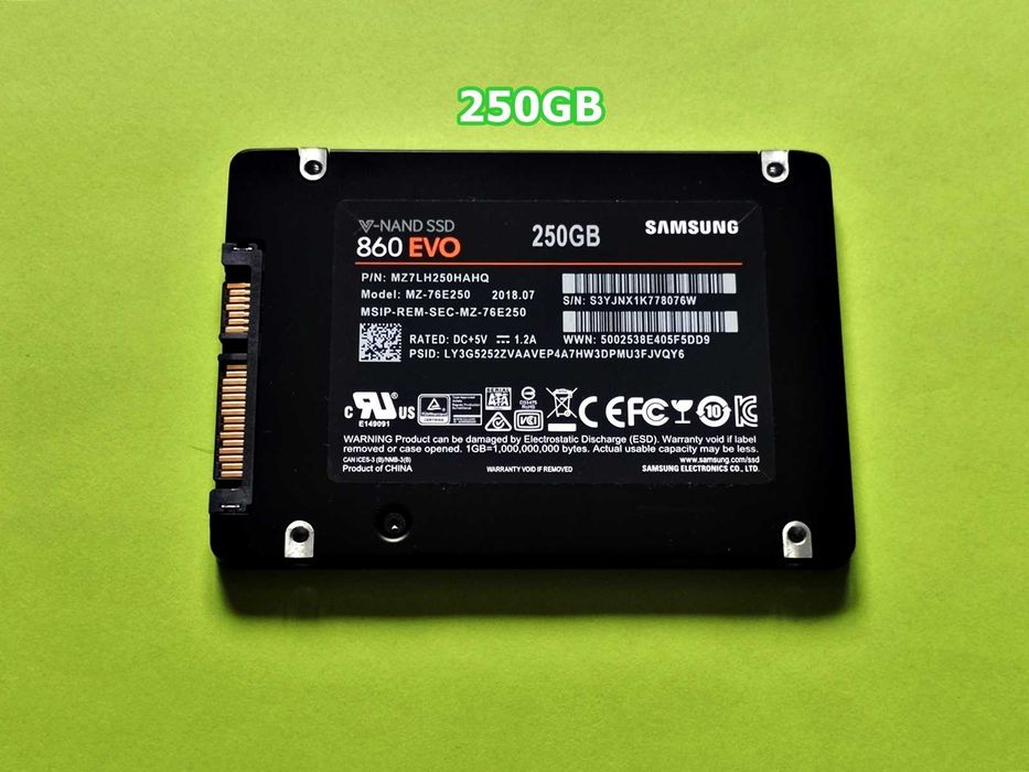 SSD 250GB Samsung 860 EvO